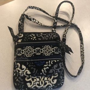 Vera Bradley triple zip sling purse